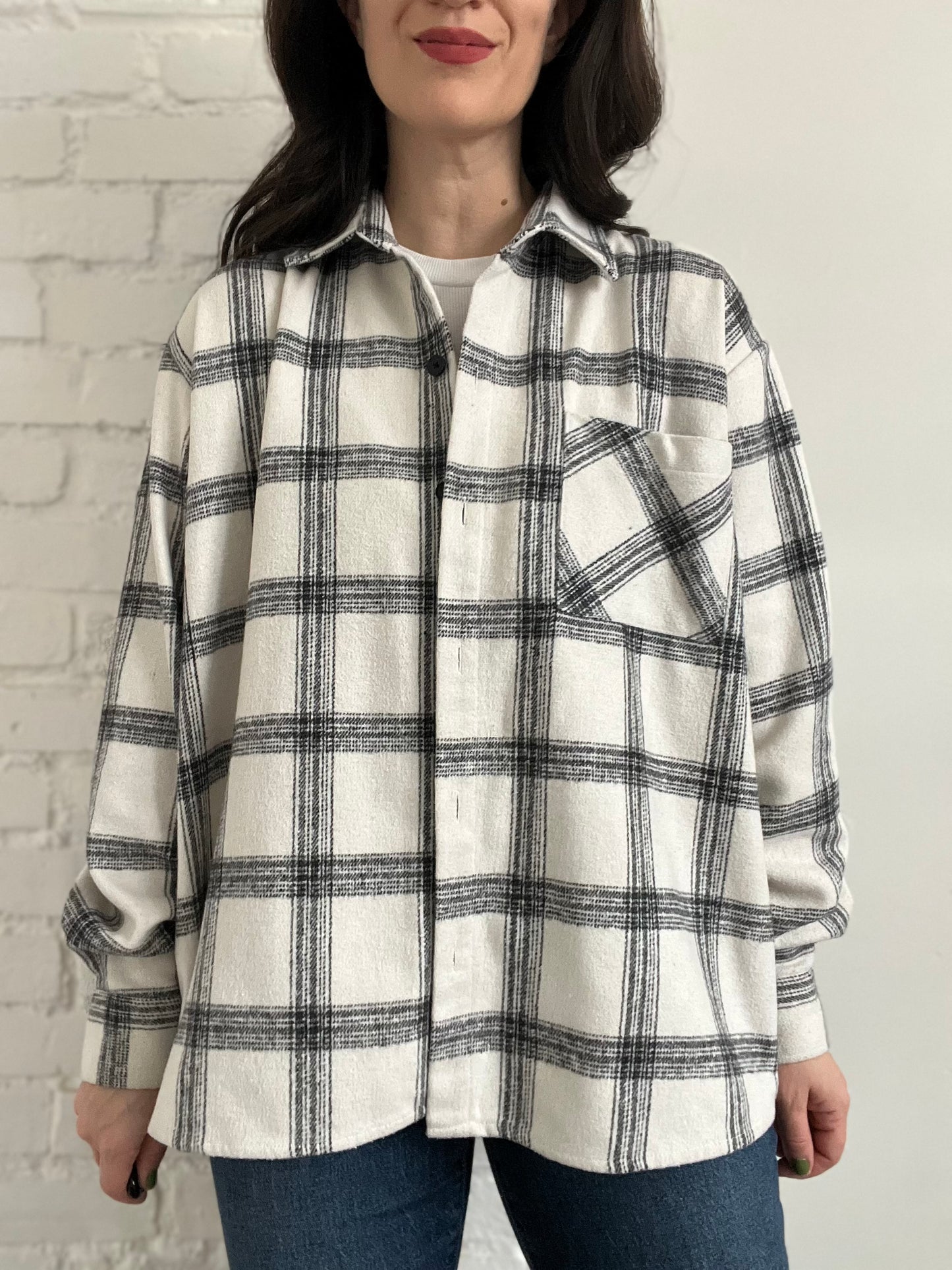 ETHOS Plaid Overshirt - L/XL