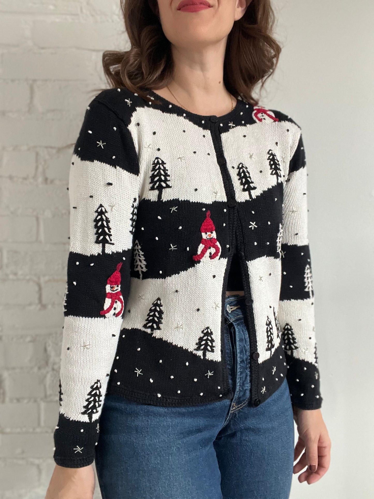 Let It Snow Holiday Sweater - S