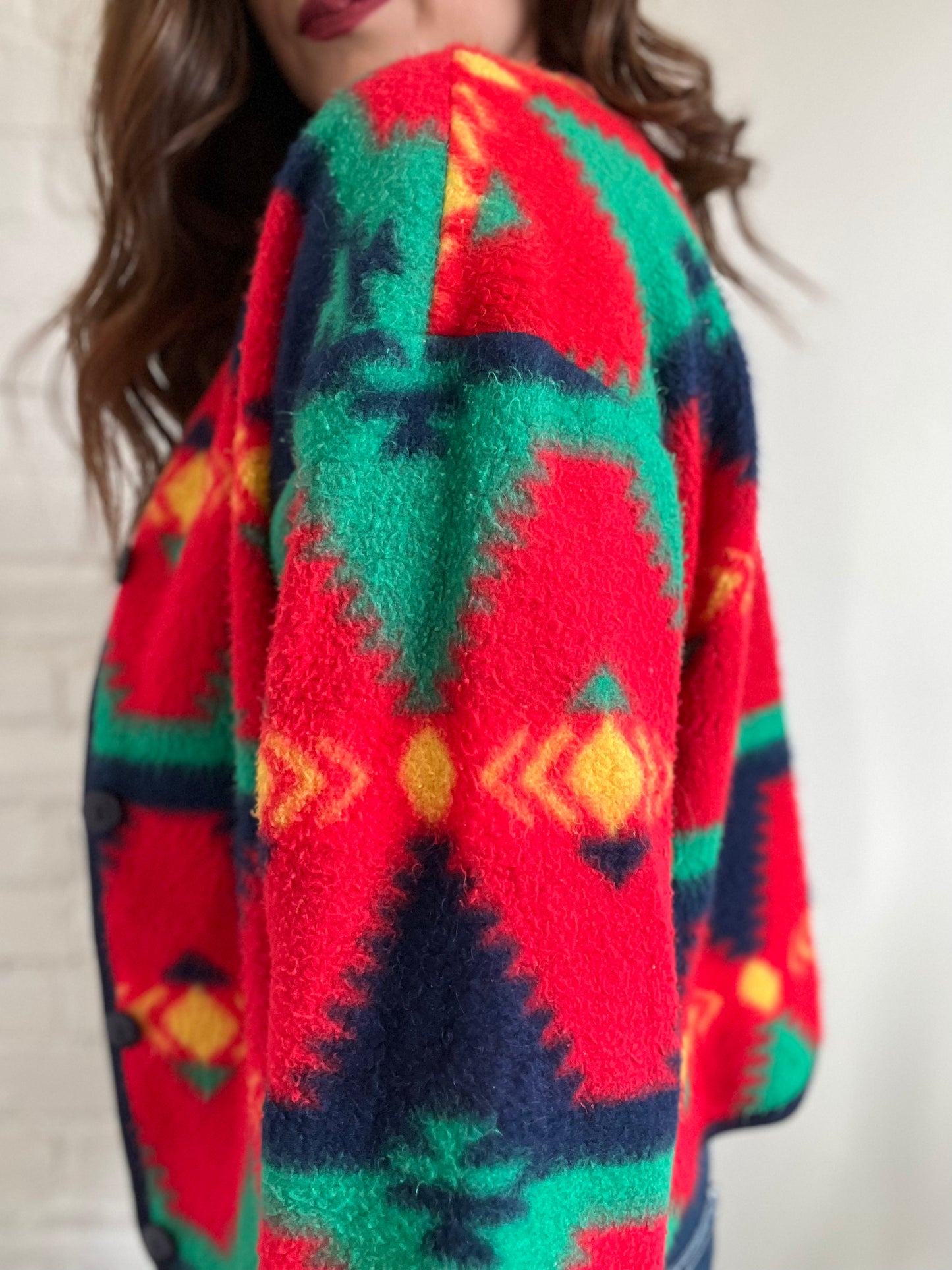 Fleece Aztec Sweater - XL