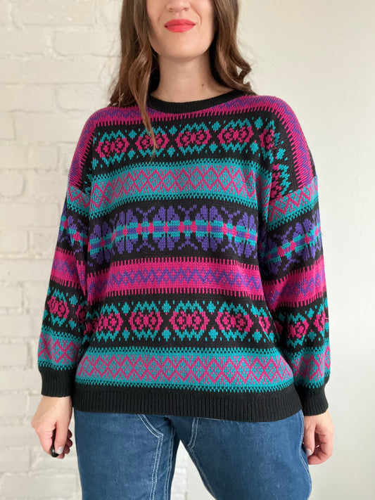 90s Love Apres Ski Sweater - Size XL