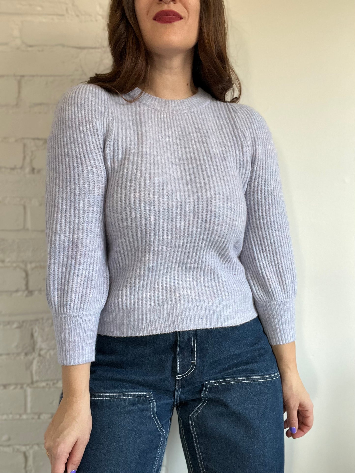 Periwinkle Chunky Knit - XS