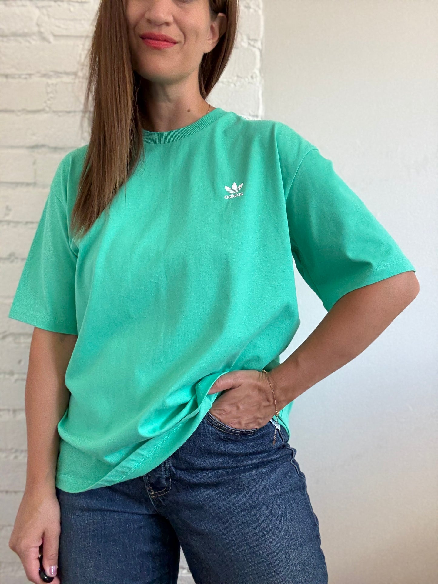 NEW adidas Originals Green T-Shirt - Size M (oversized)