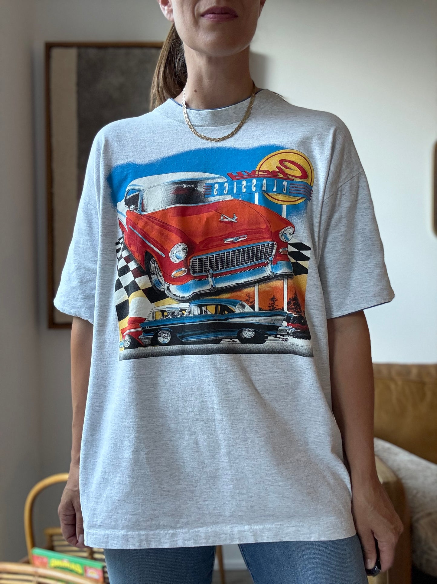 Vintage Chevy Classics Car T-Shirt - Size XL