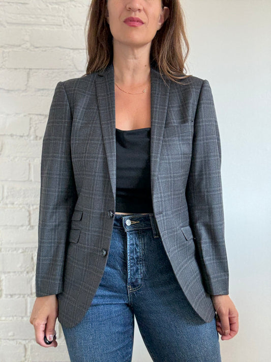 Tiger of Sweden Plaid Blazer - Size L
