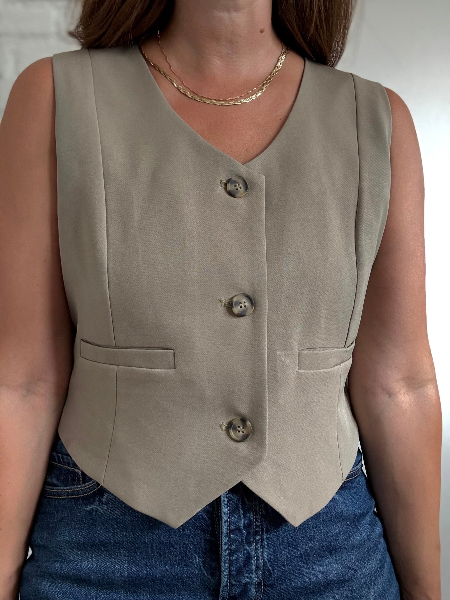 Sandstone Khaki Vest - Size L