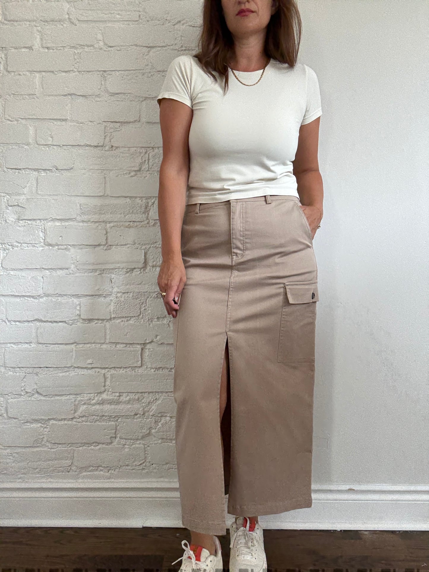 Jason Wu Tan Khaki Skirt - Size M