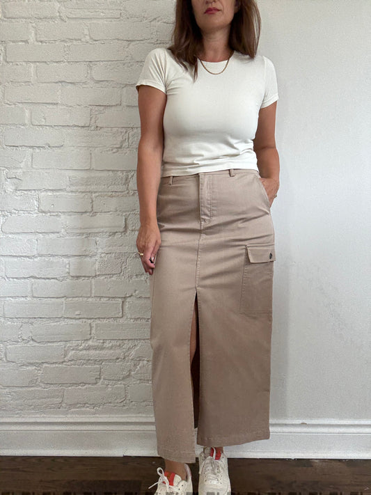 Jason Wu Tan Khaki Skirt - Size M