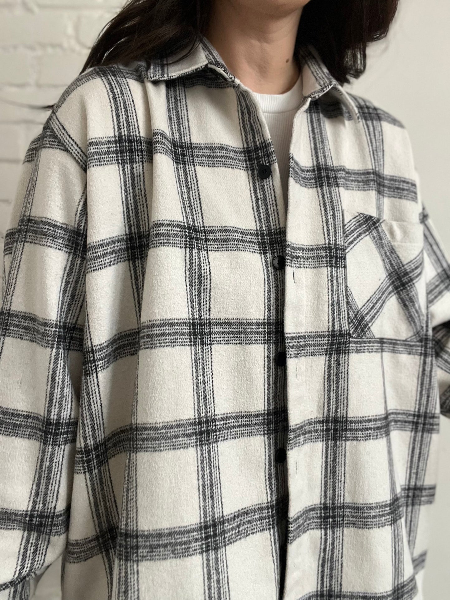 ETHOS Plaid Overshirt - L/XL