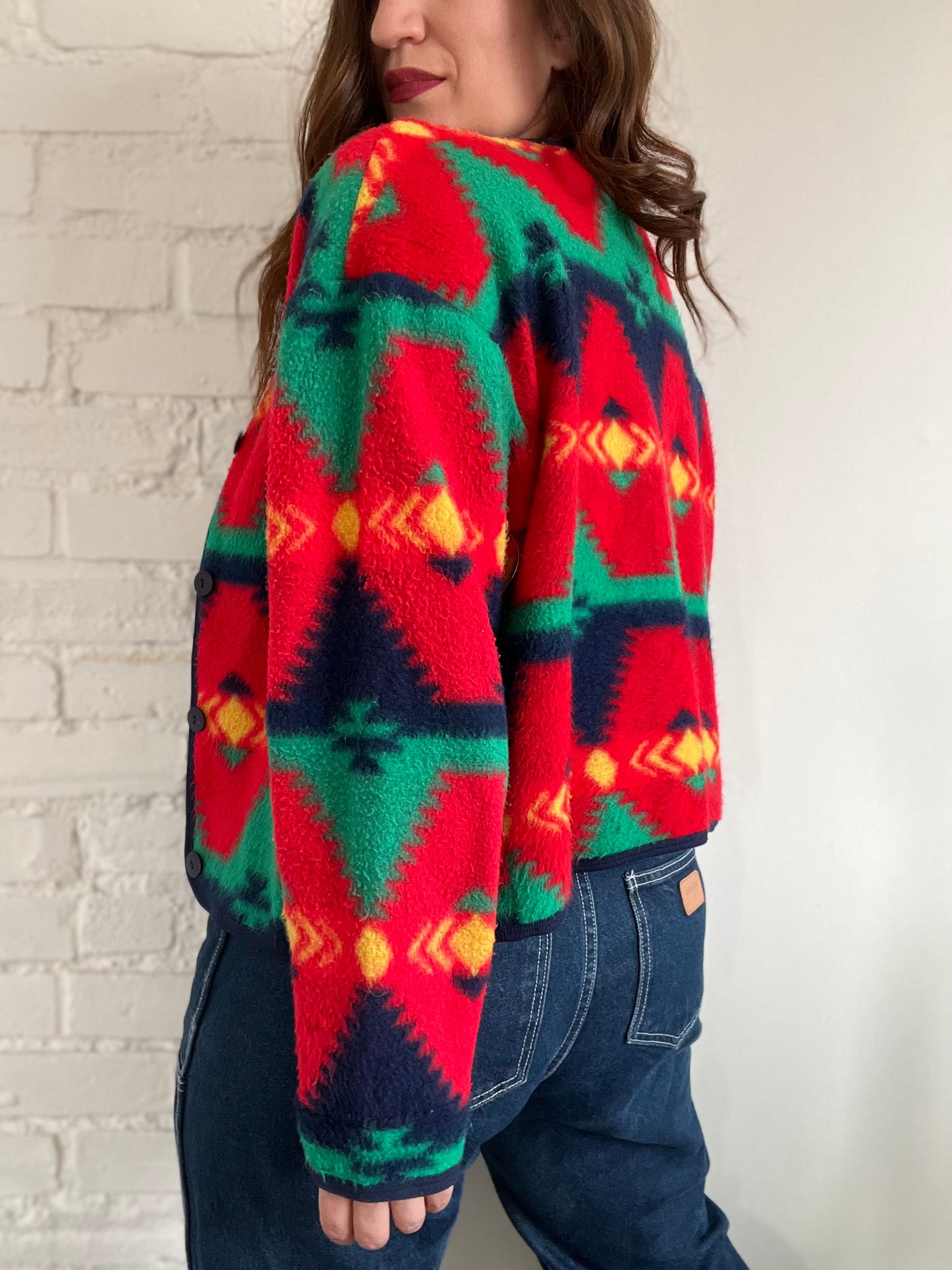 Fleece Aztec Sweater - XL