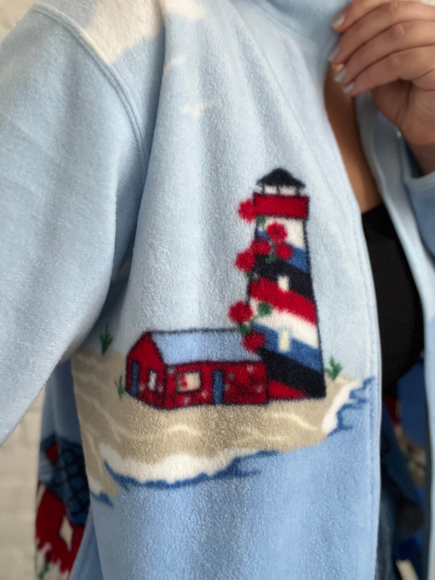 Lighthouse Fleece Zip Up - Size S