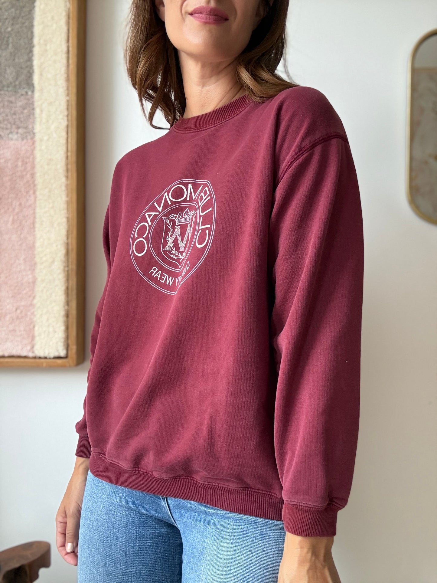 Vintage Club Monaco Crest Sweatshirt - Size S/M