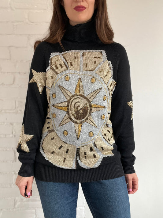 Celestial Turtleneck Sweater - Sz. S