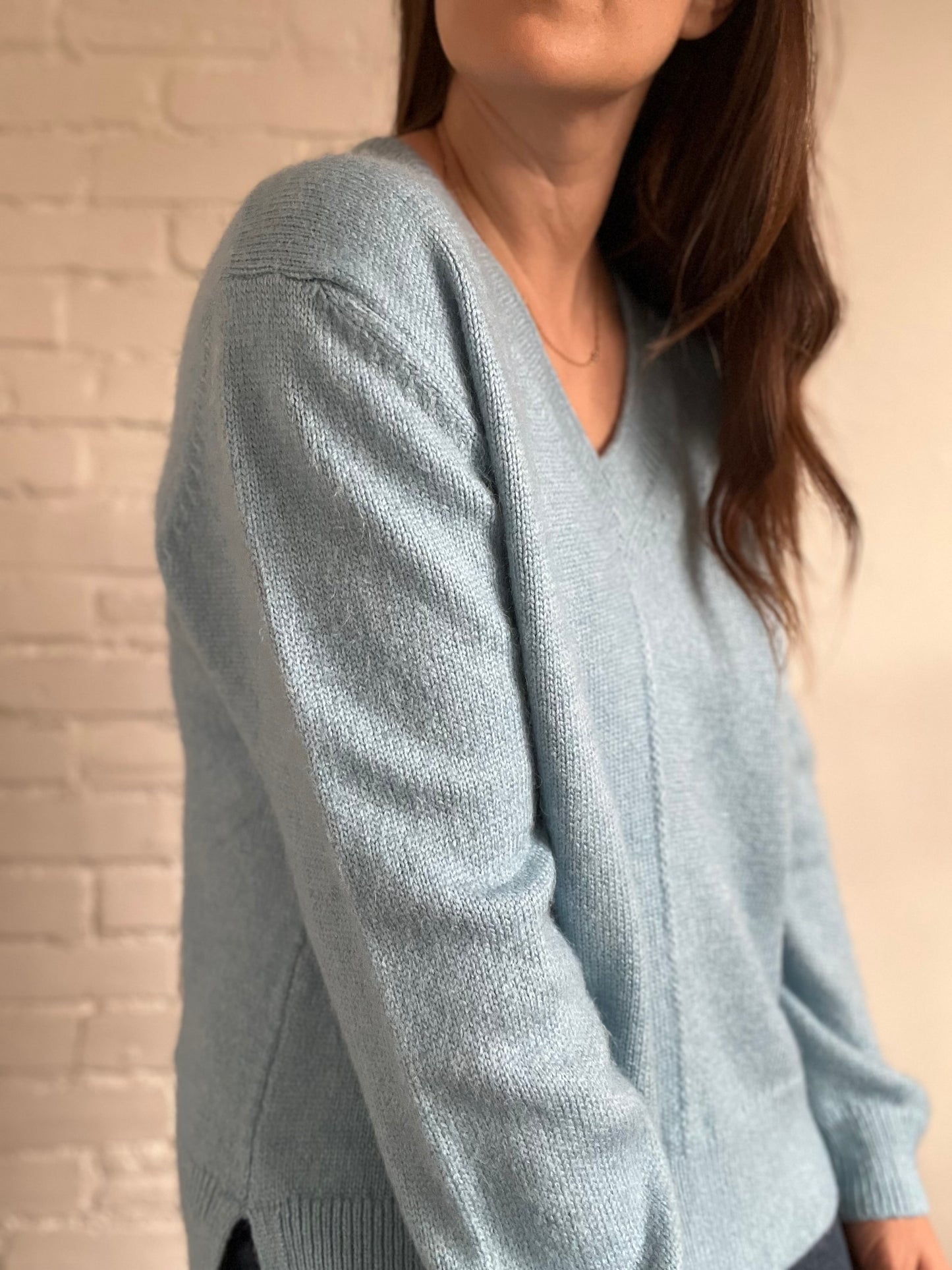 Blue Knitted Jumper - M (Copy)