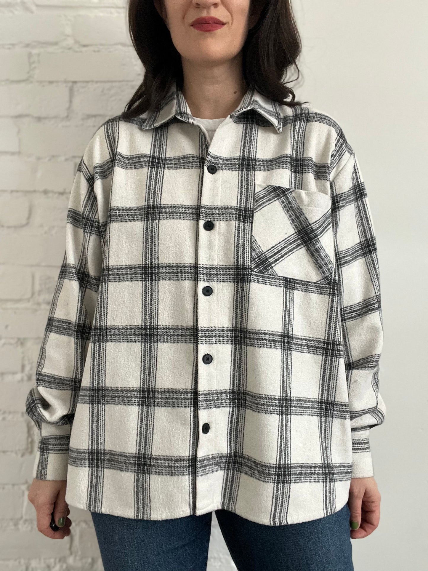 ETHOS Plaid Overshirt - L/XL