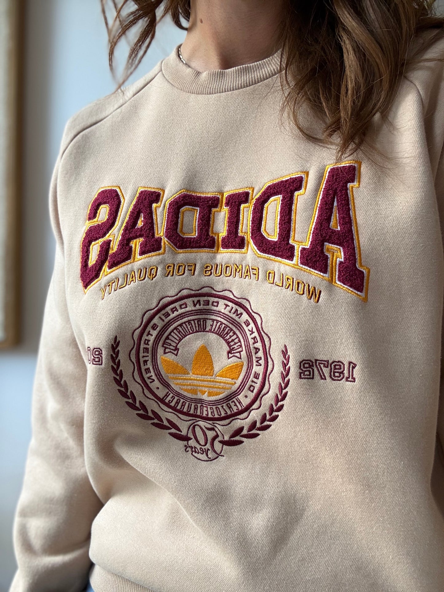 Adidas Originals Varsity Sweatshirt - Size S (Mens)