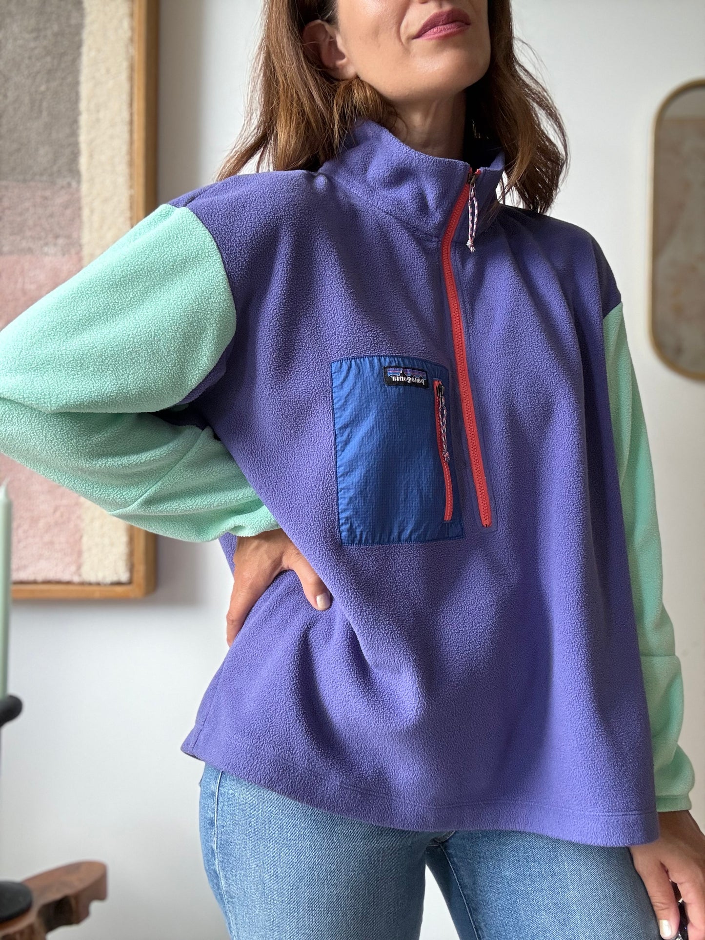 Patagonia Microdini 1/2 Zip Fleece - Size L