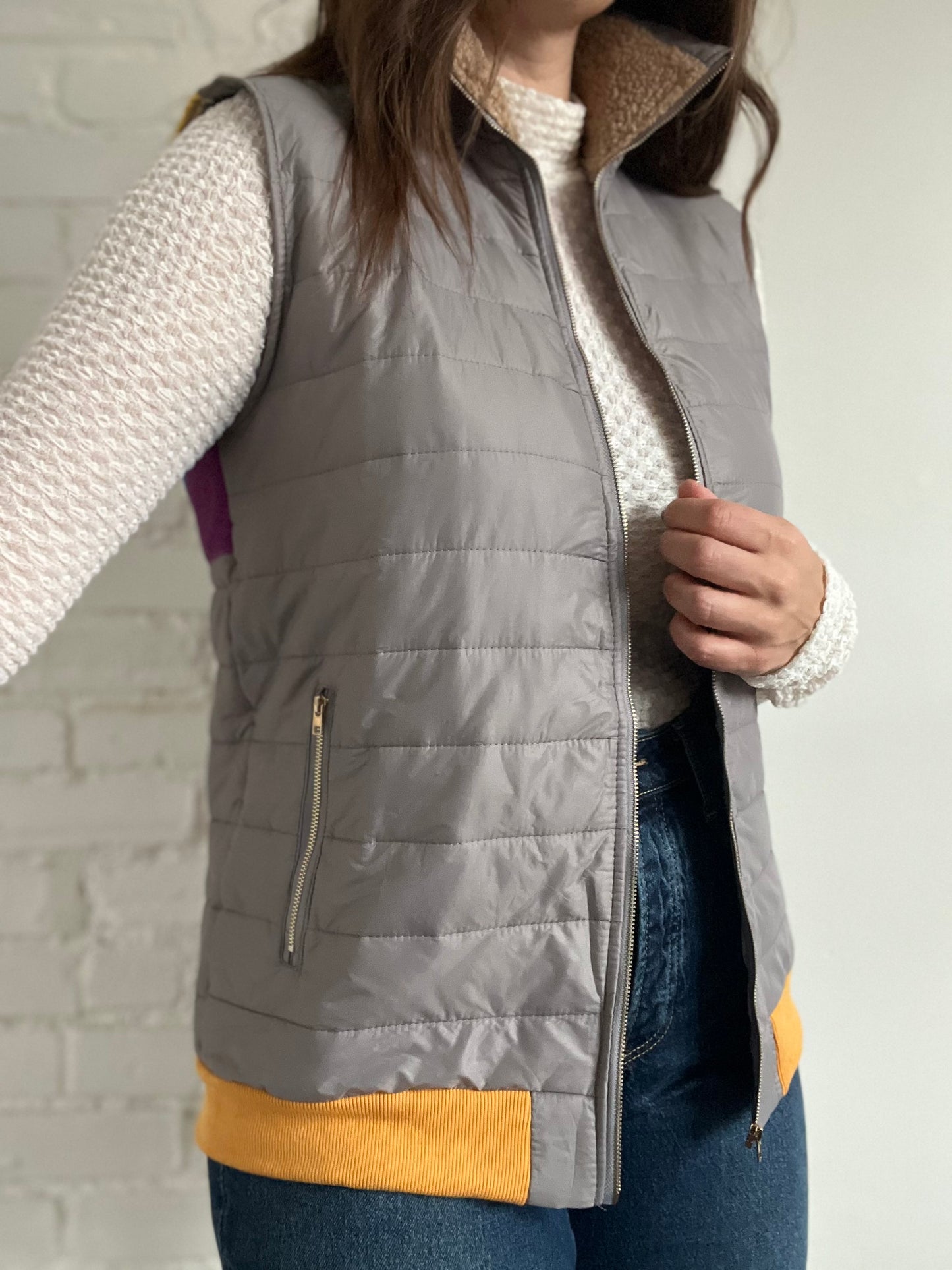 Sunburst Puff Vest - S/M