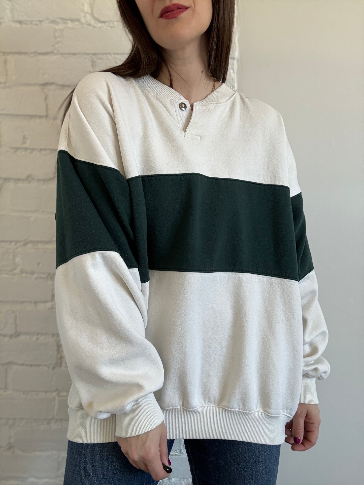 Vintage Rugby Crewneck Sweater - Sz. XL