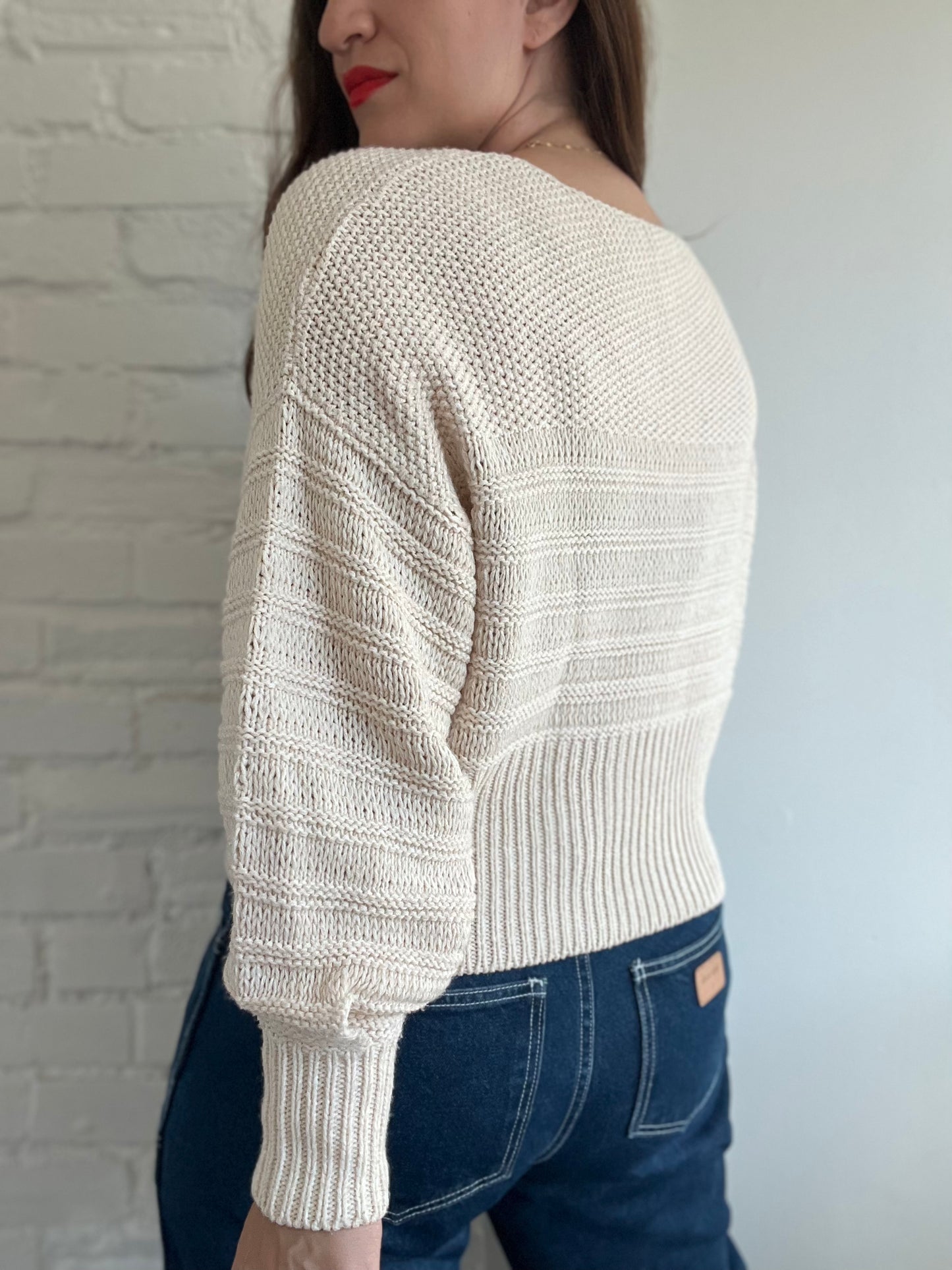 Creamy Knit Relaxed Sweater - 6