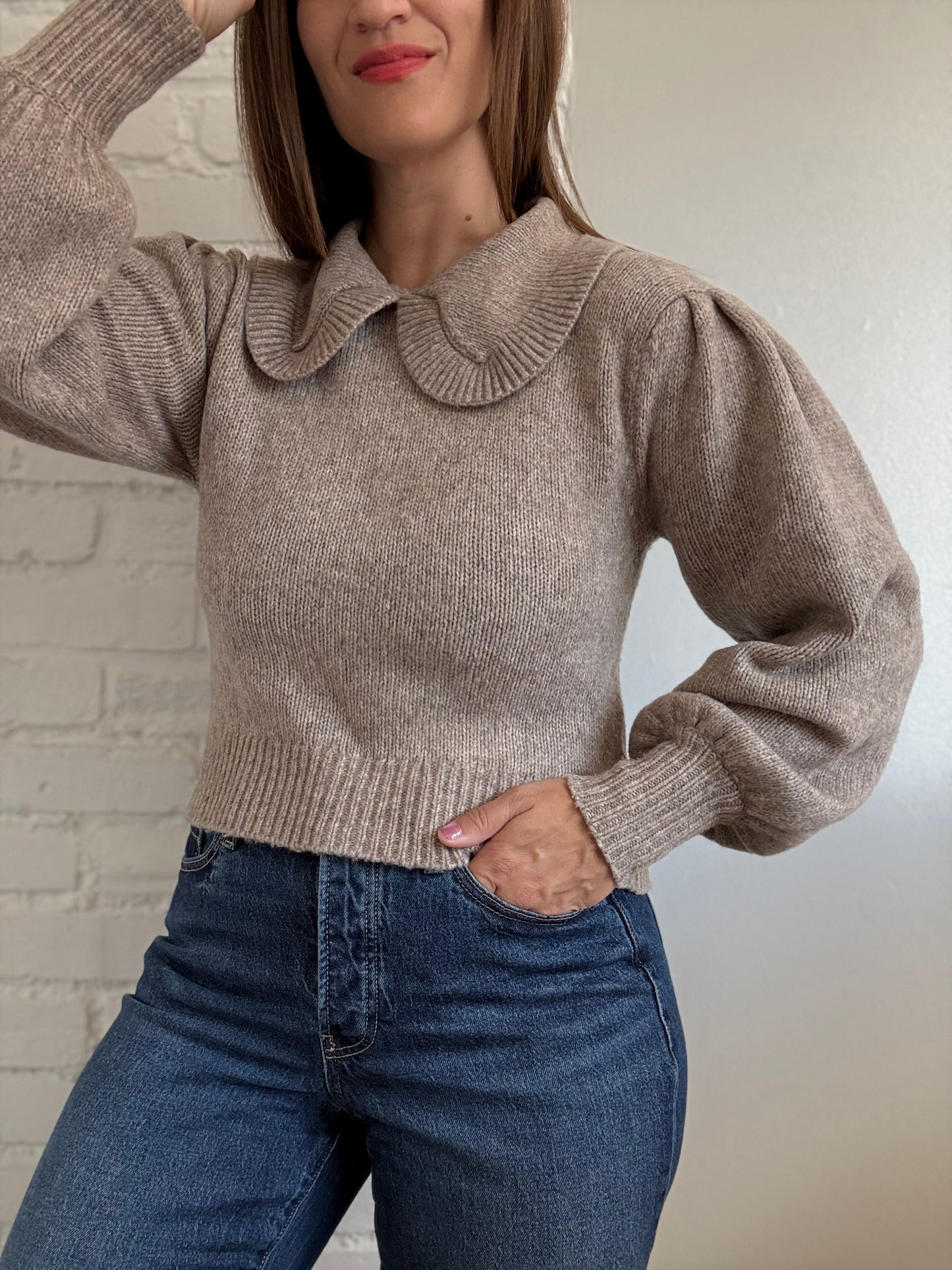 ASTR the Label Peter Pan Knit Sweater - Size XS