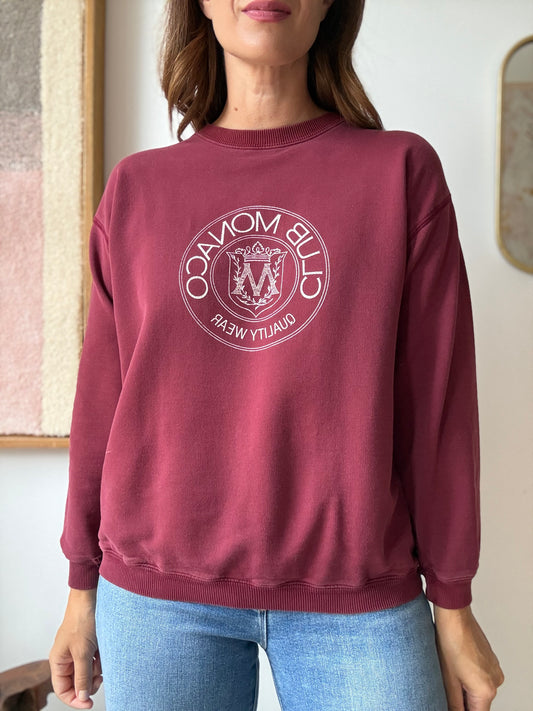 Vintage Club Monaco Crest Sweatshirt - Size S/M