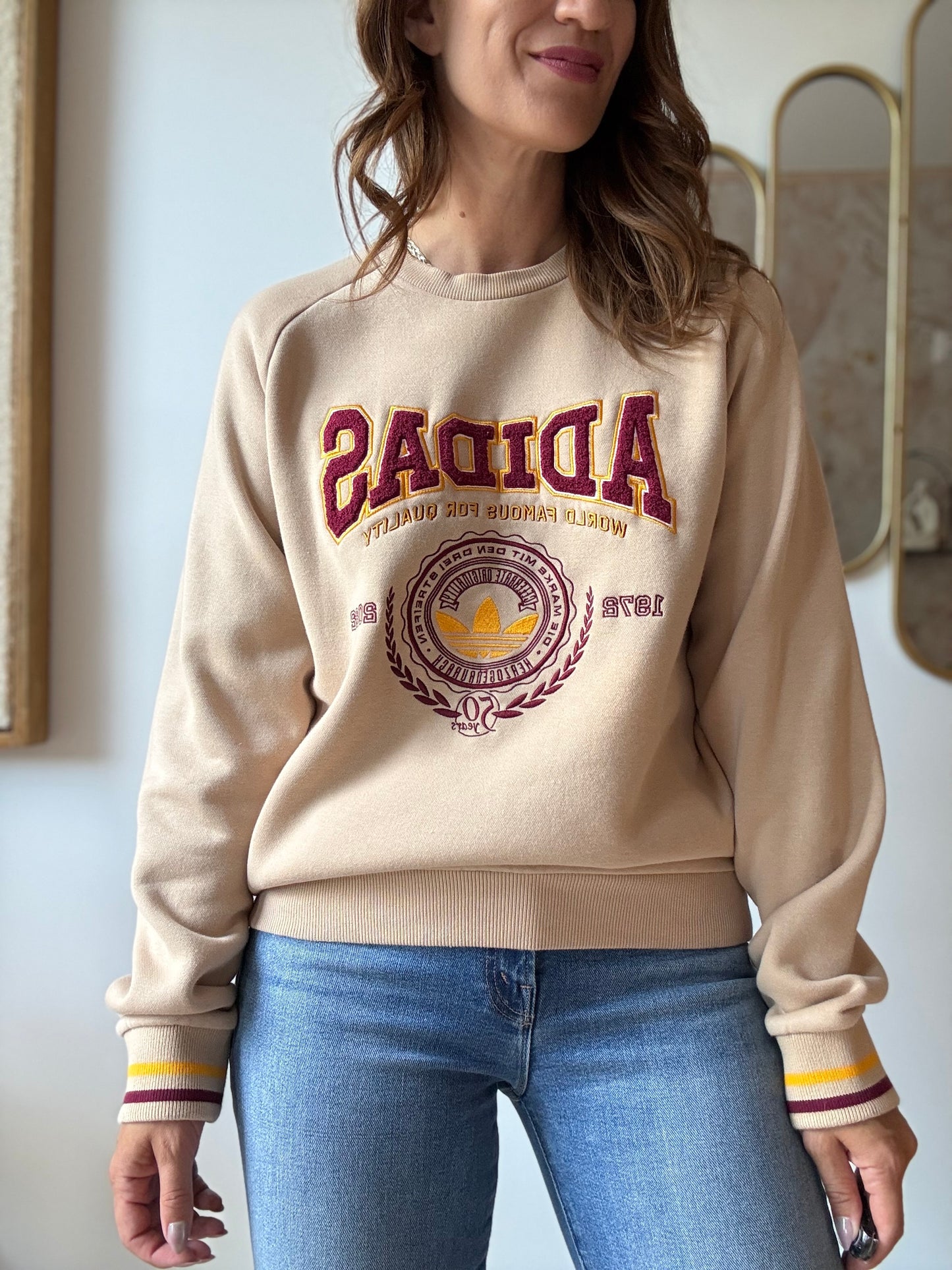 Adidas Originals Varsity Sweatshirt - Size S (Mens)