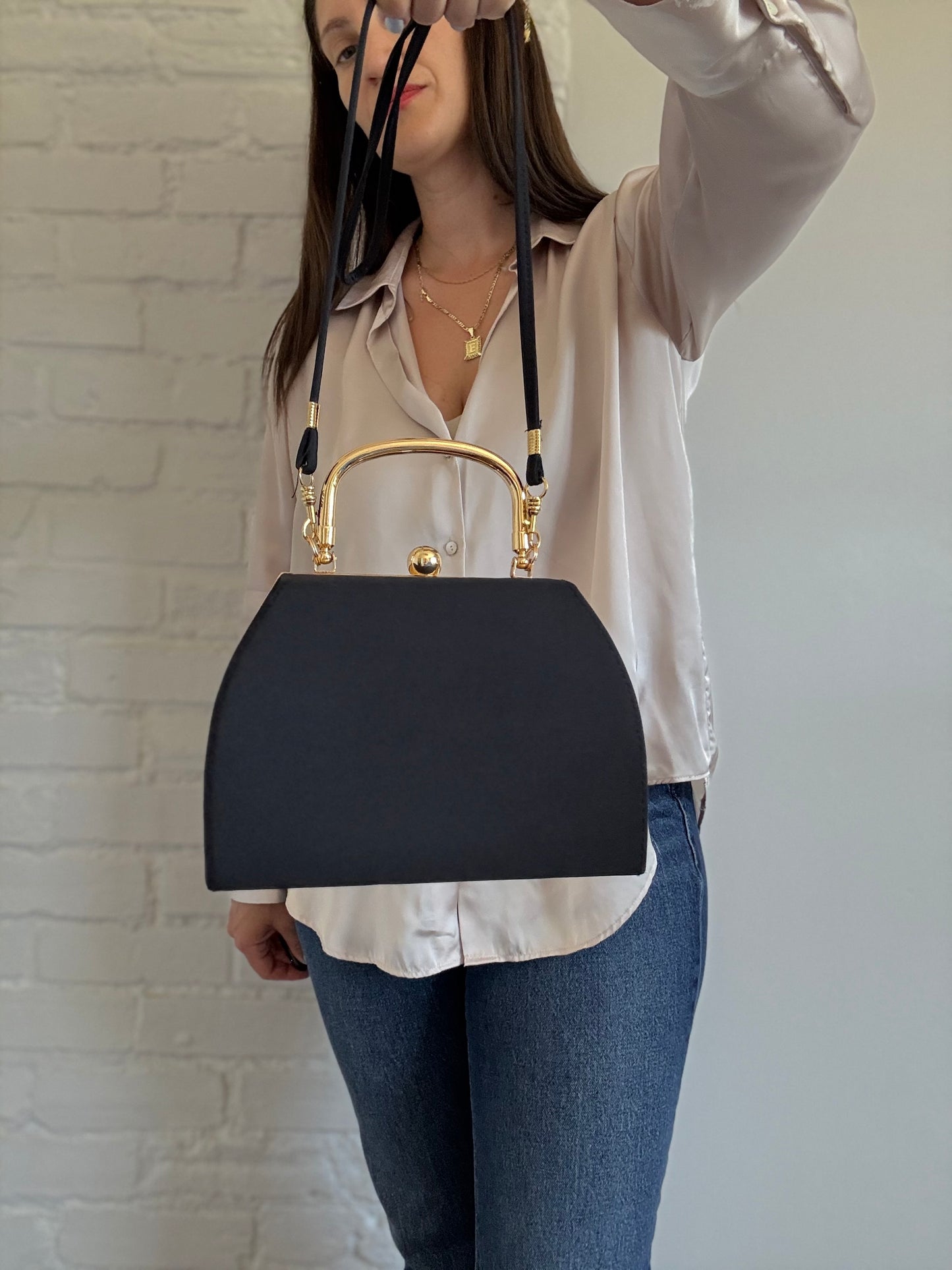 Satin Structured Purse