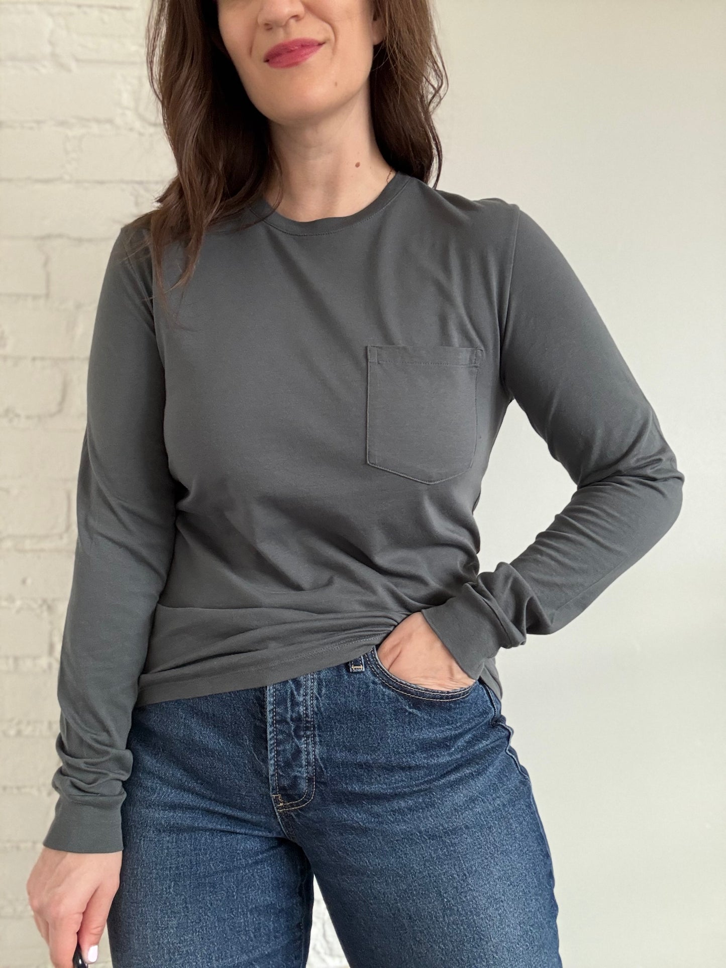 Everlane Slim Long-Sleeve - Size S