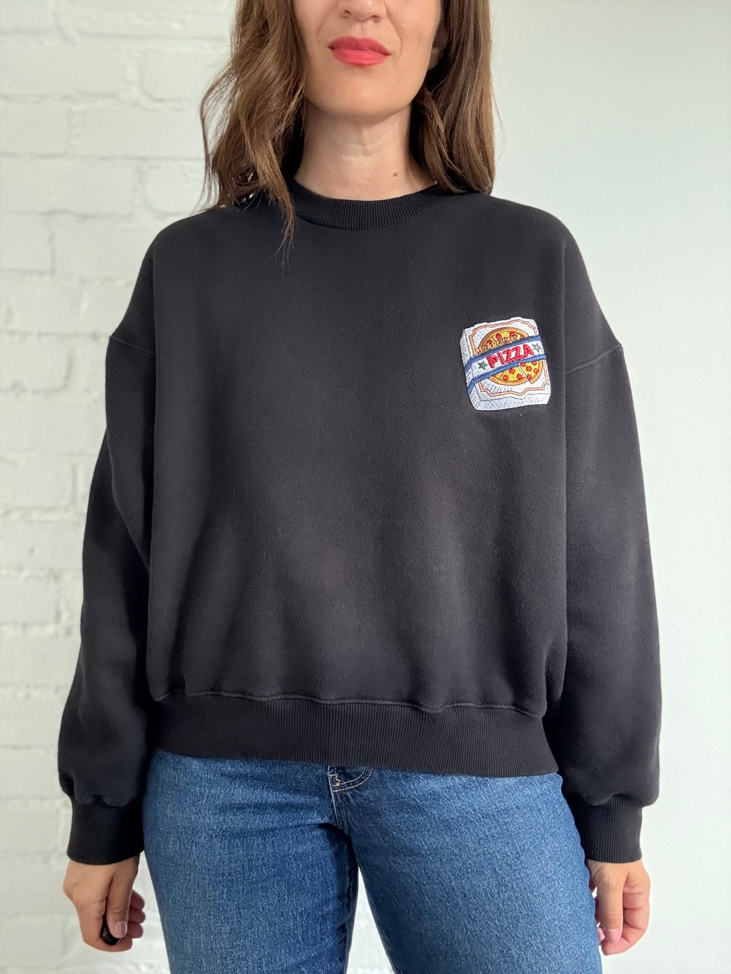 Pizza Plush Crewneck Sweater - Size M/L