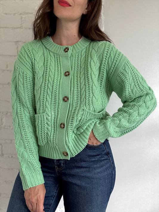 Ichi Ihalisia Knit Cardigan - Size M (oversized)