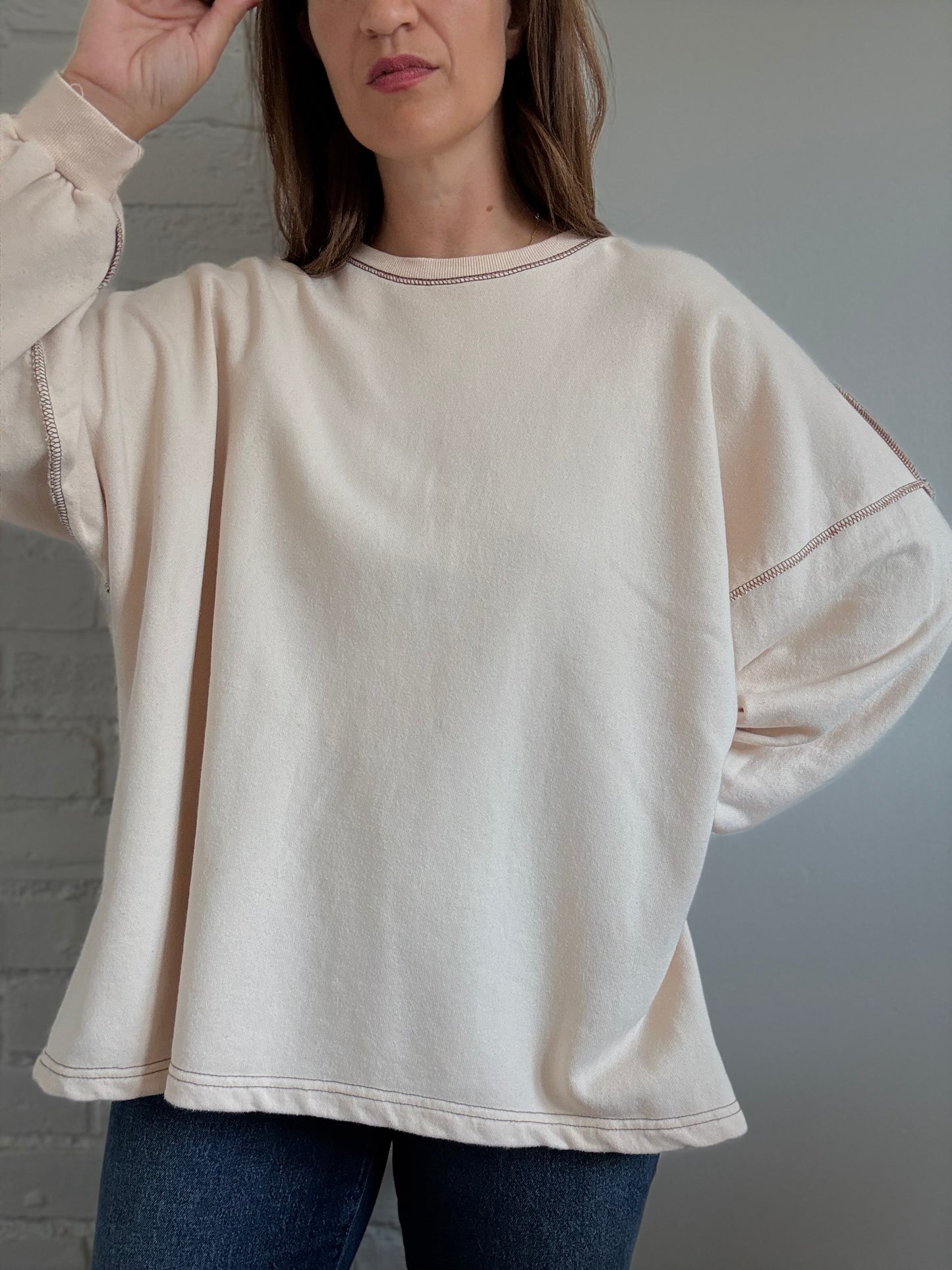 Frank + Oak Oversized Sweater - Size S (oversized)