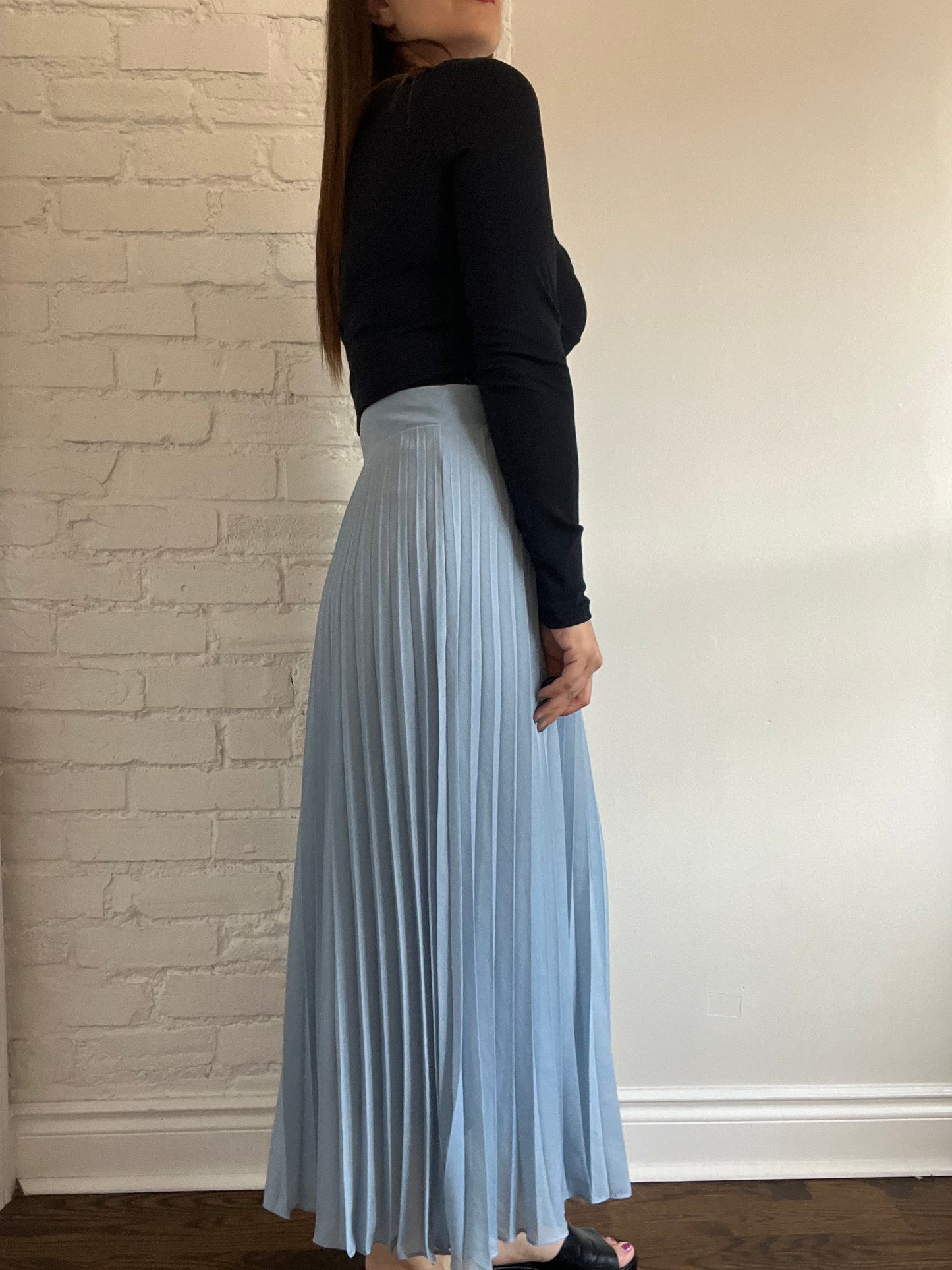 Sézane Blue Dune Skirt - Size 42 or L