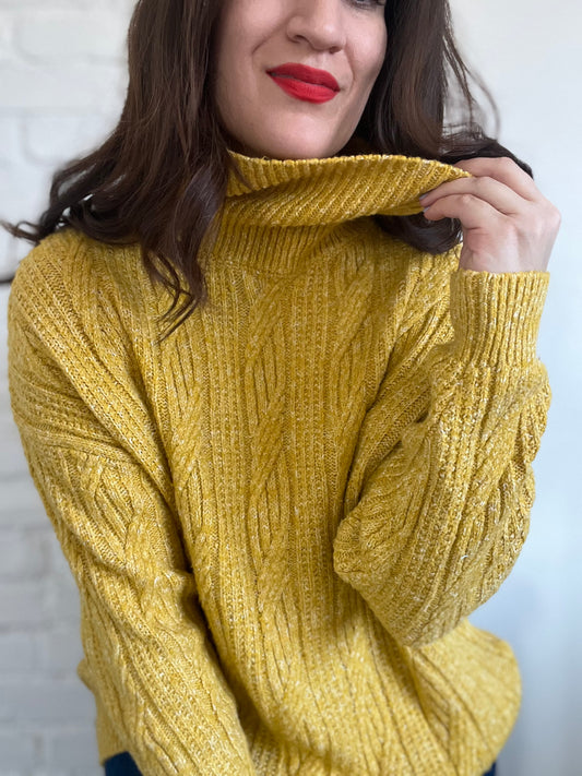 Mustard Yellow Cozy Sweater - S