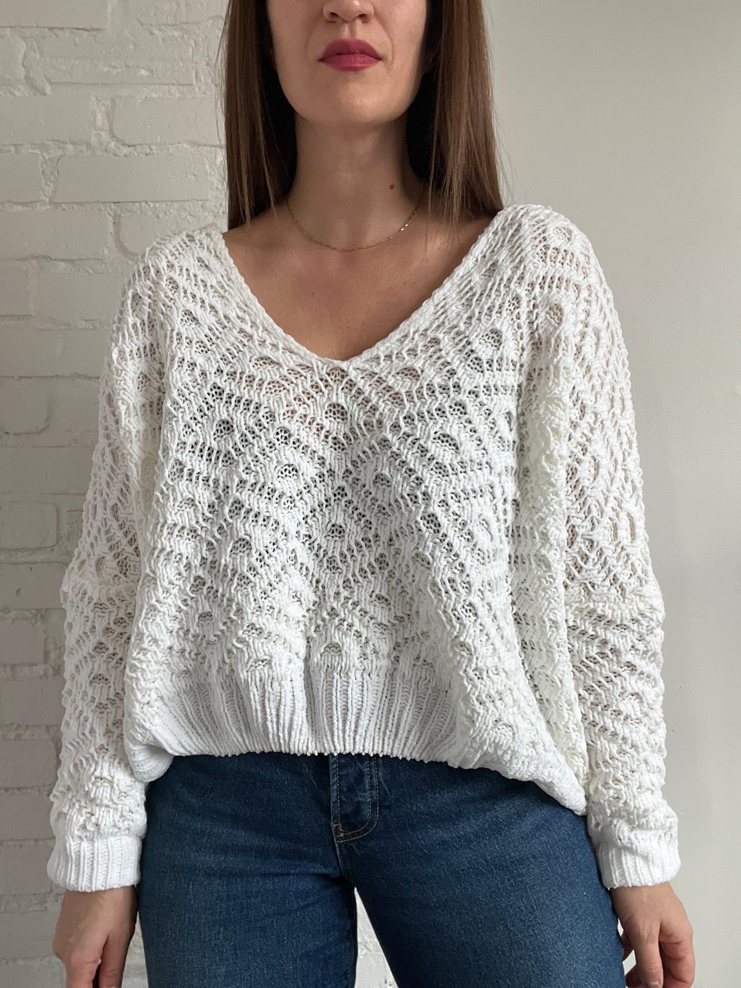 Chenille Chunky Sweater - L