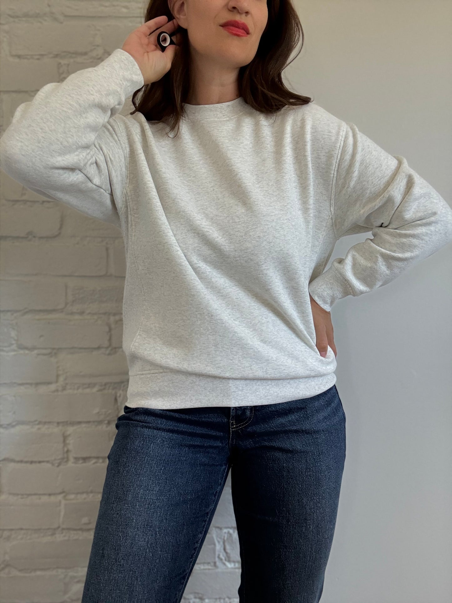 Athleta Forever Fleece Crewneck - Size XS (oversized)