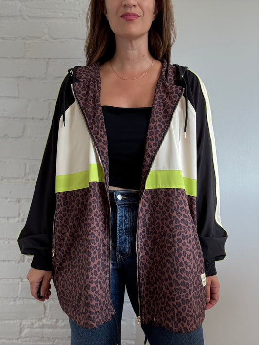 Never Fully Dressed Leopard Windbreaker - Size 20
