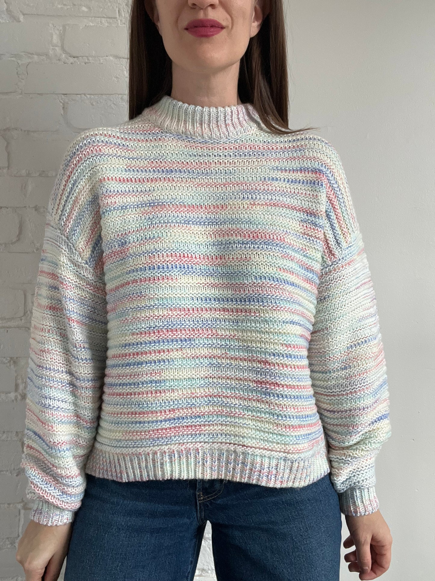 Slouchy Yarn Pastel Knit - S (oversized)