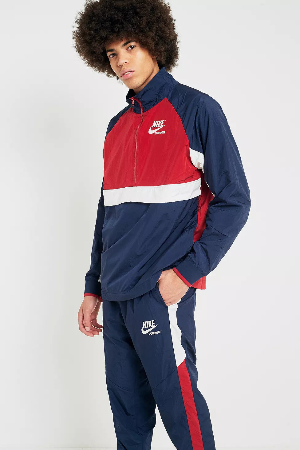Nike Archive Half-Zip Windbreaker - Size M (Mens)