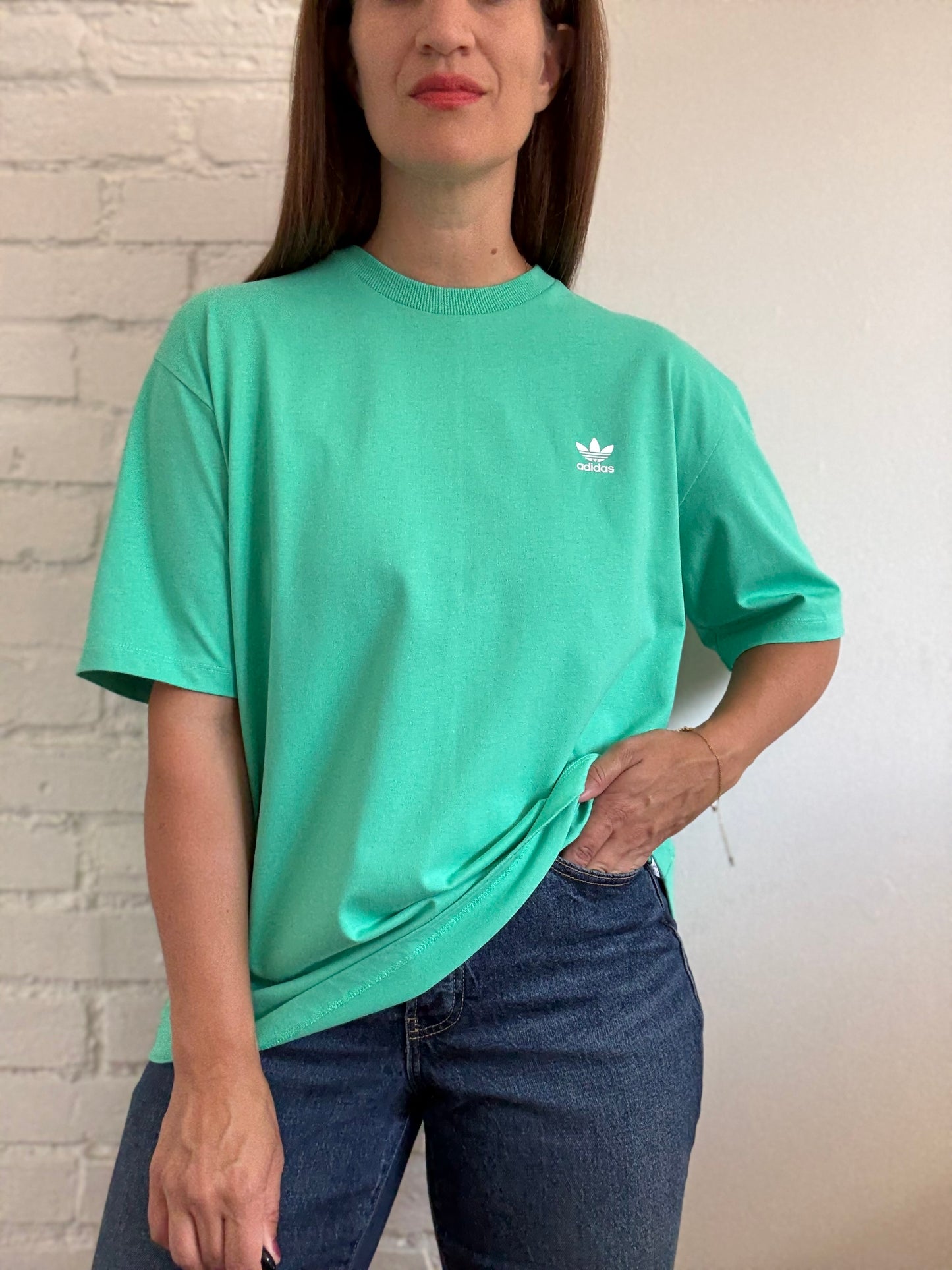 NEW adidas Originals Green T-Shirt - Size M (oversized)