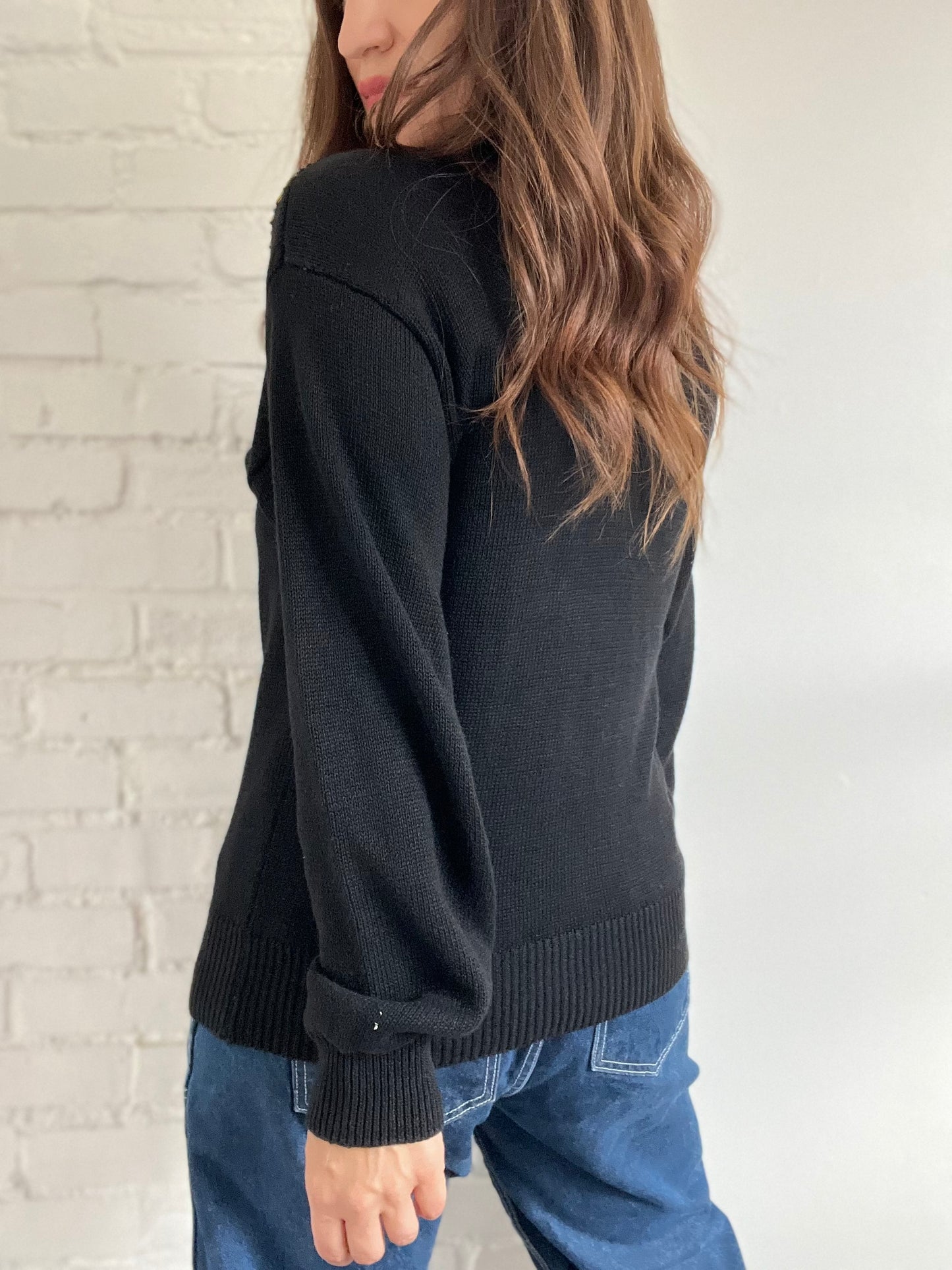 Gemstone Fire Knit Sweater - L