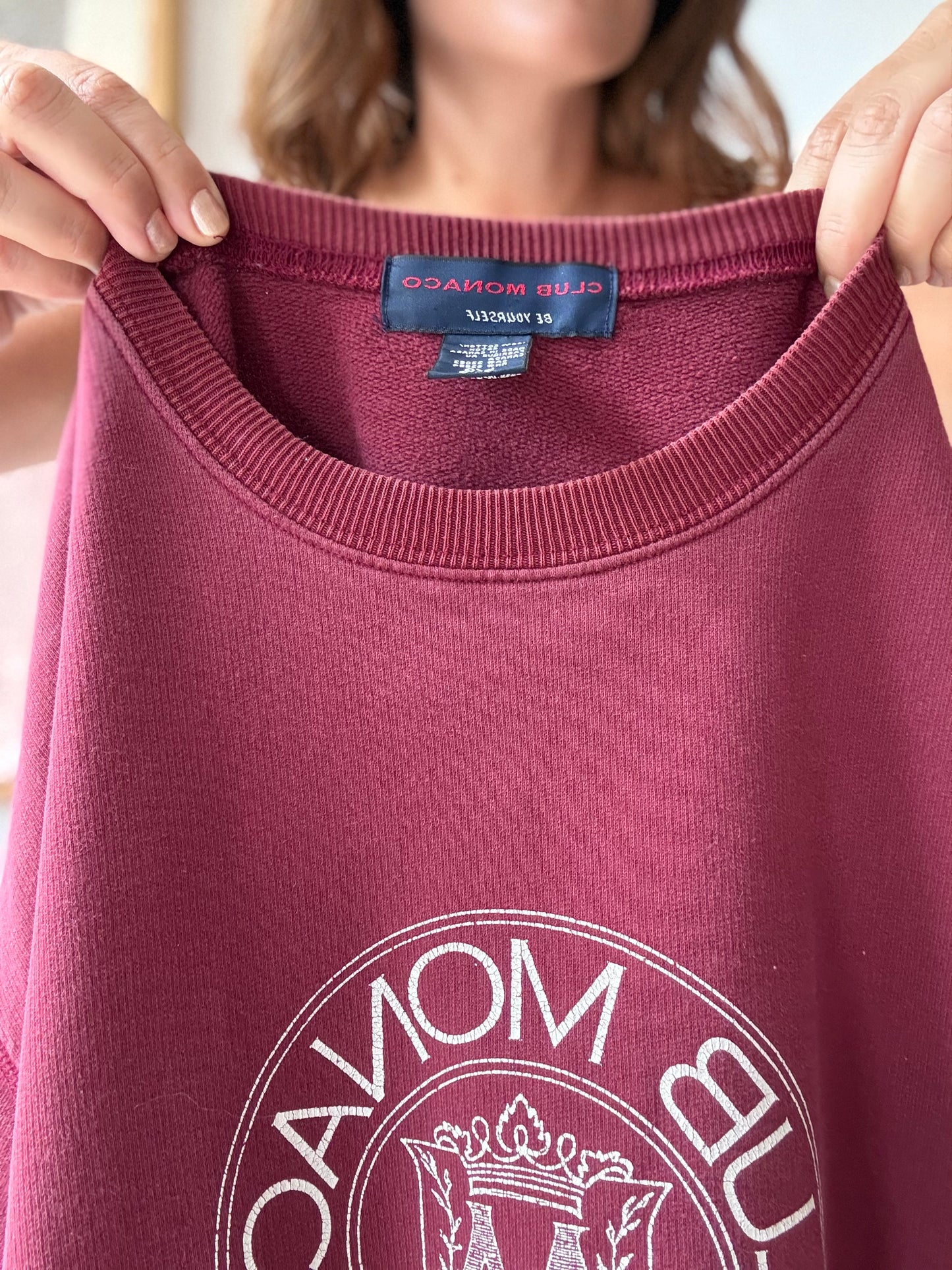 Vintage Club Monaco Crest Sweatshirt - Size S/M