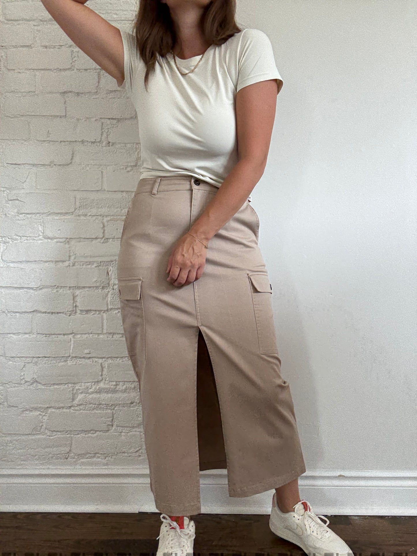 Jason Wu Tan Khaki Skirt - Size M