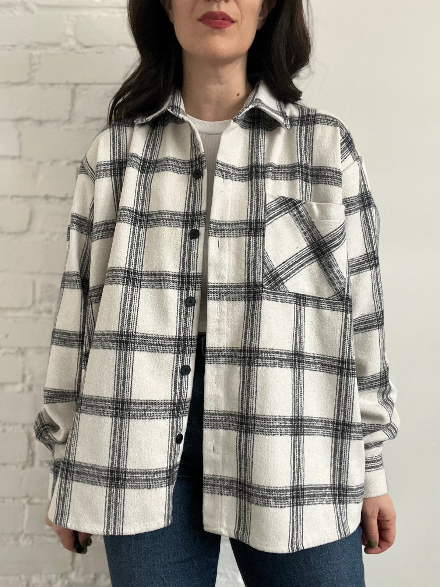 ETHOS Plaid Overshirt - L/XL