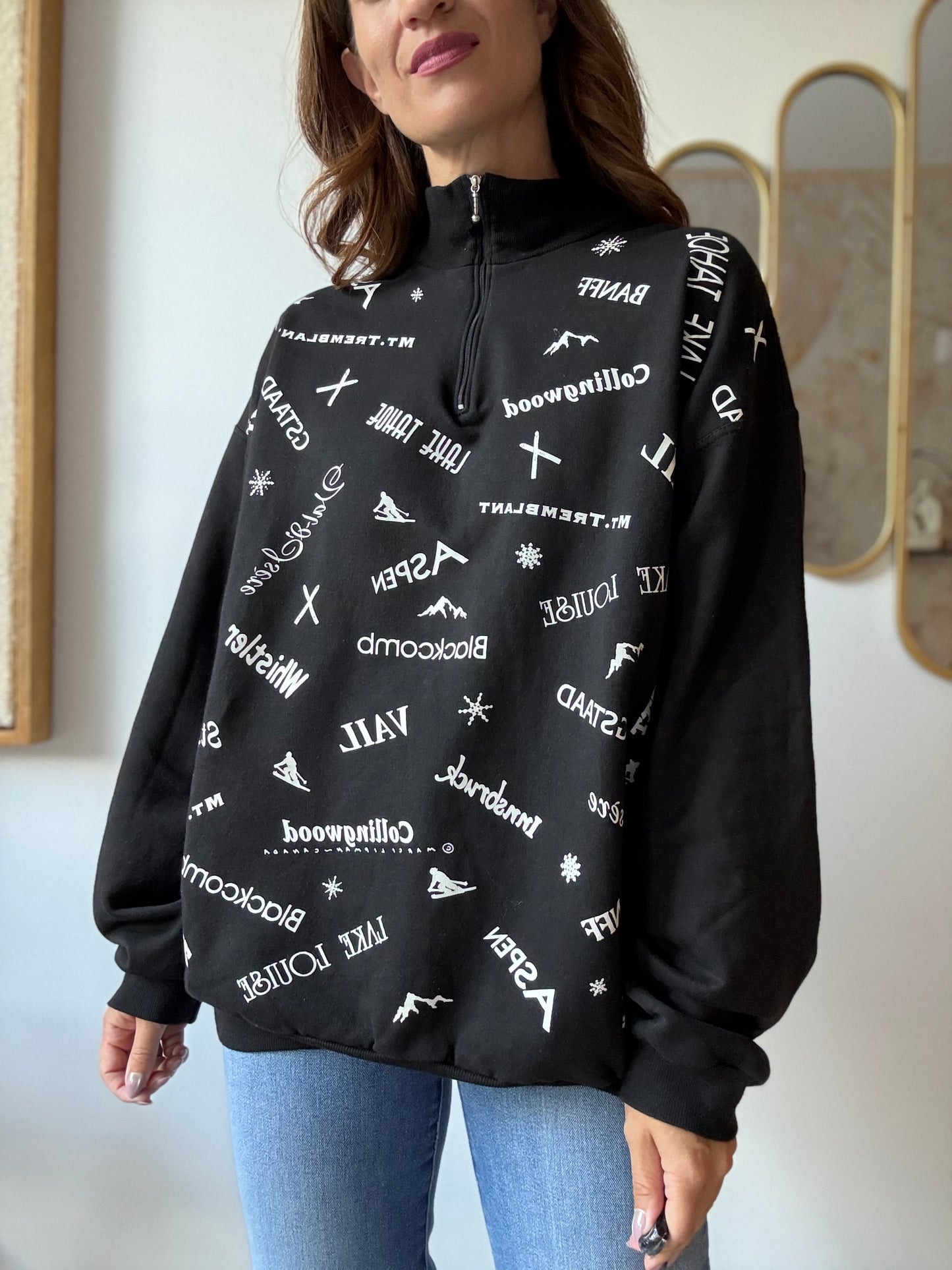 Vintage Marci Lipman Ski Sweatshirt - Size L/XL