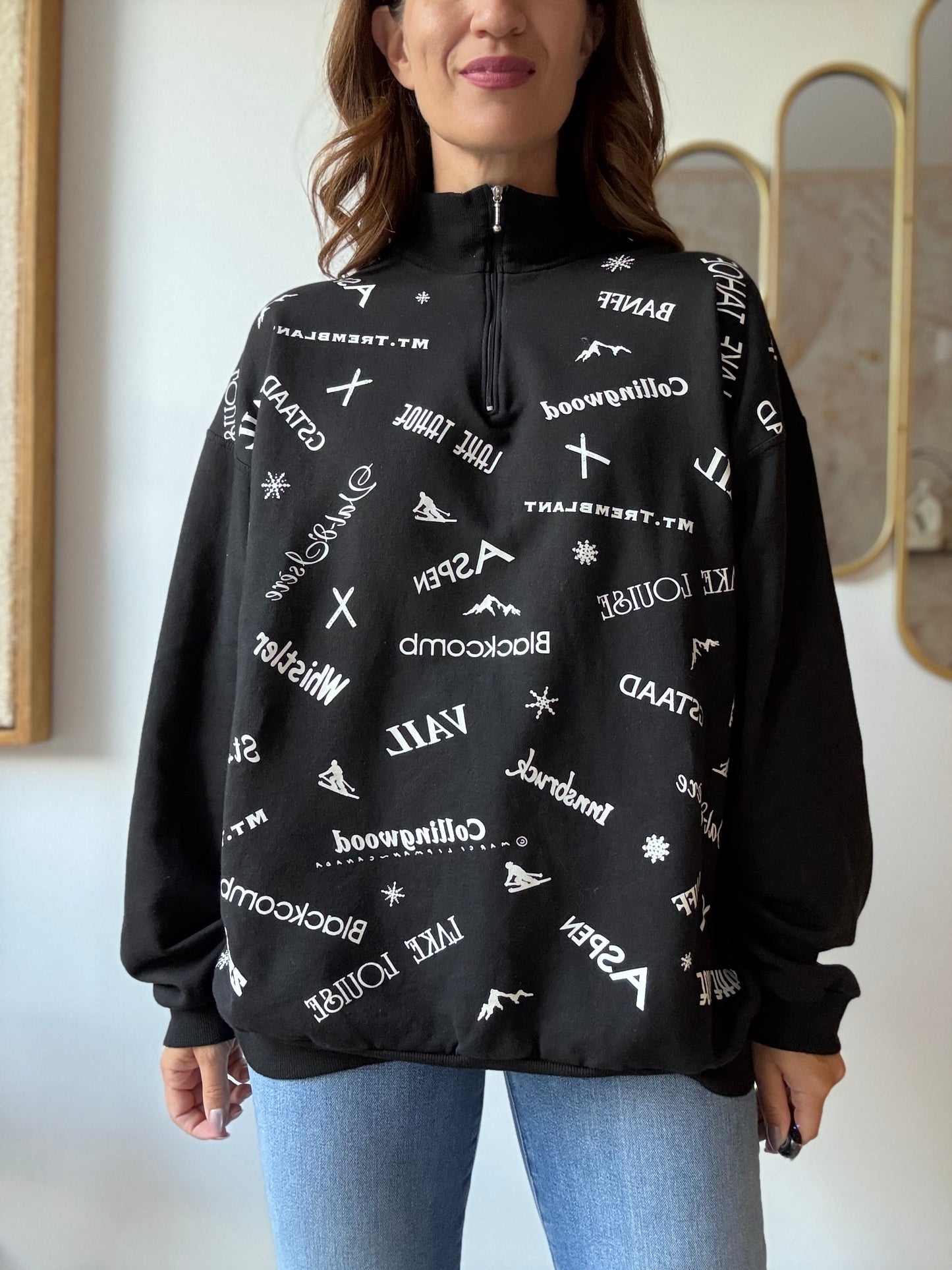 Vintage Marci Lipman Ski Sweatshirt - Size L/XL