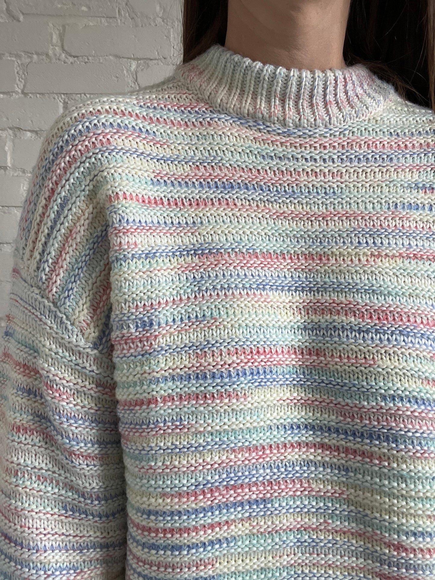 Slouchy Yarn Pastel Knit - S (oversized)