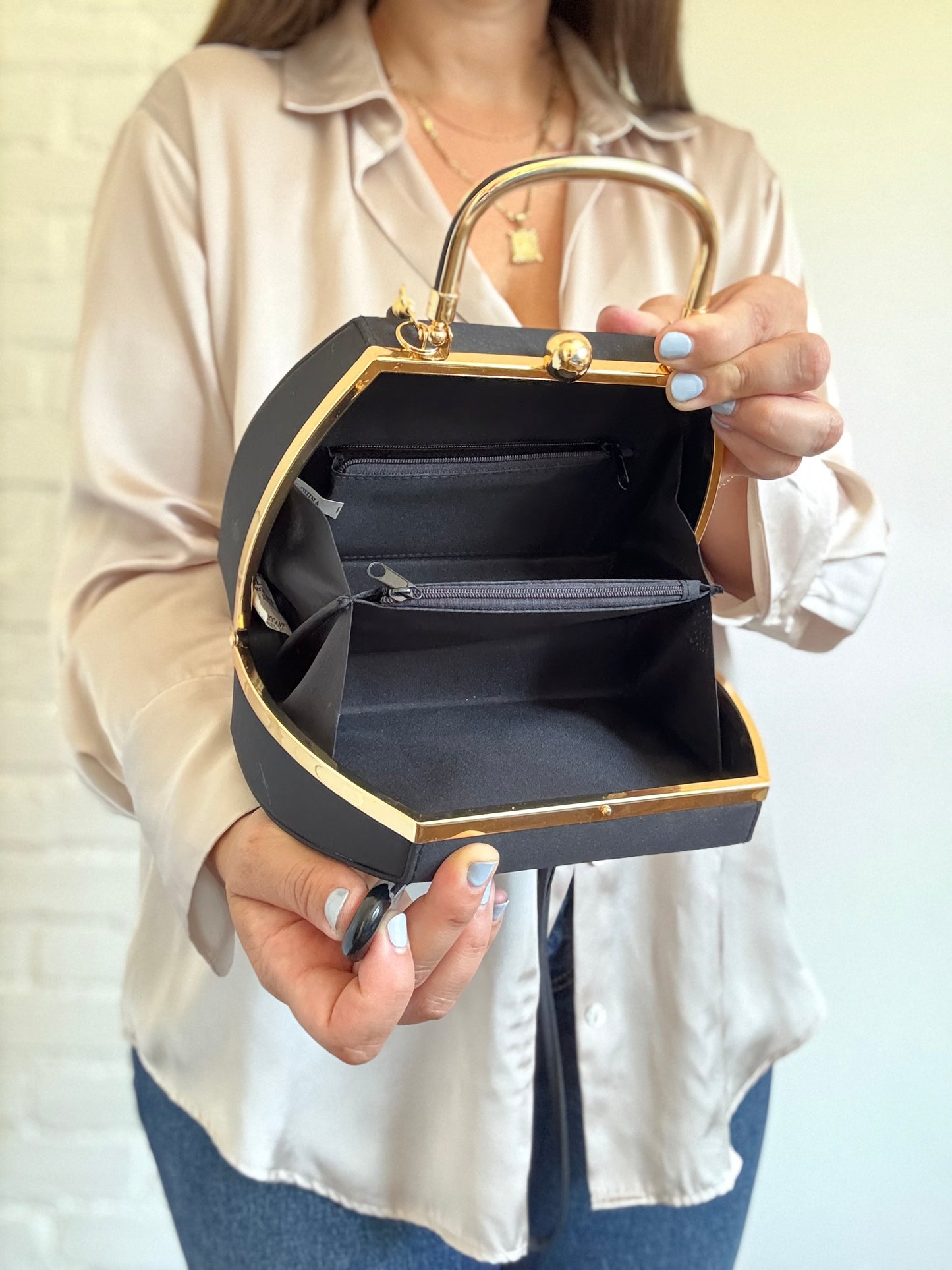Satin Structured Purse