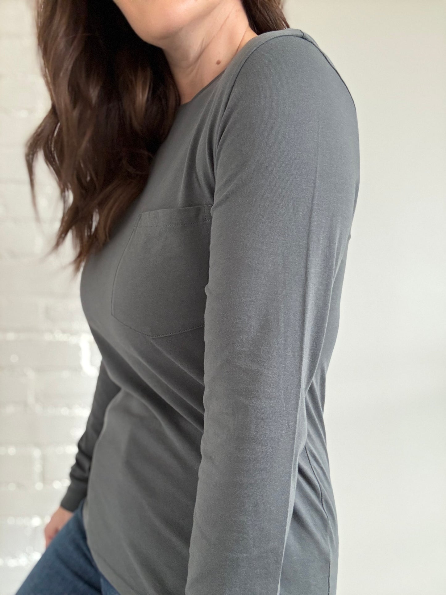 Everlane Slim Long-Sleeve - Size S