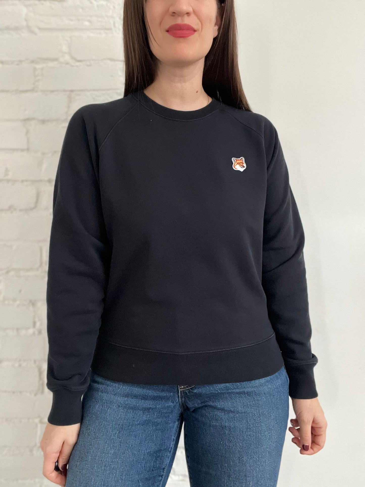 Maison Kitsune Fox Head Patch Sweater - M/L