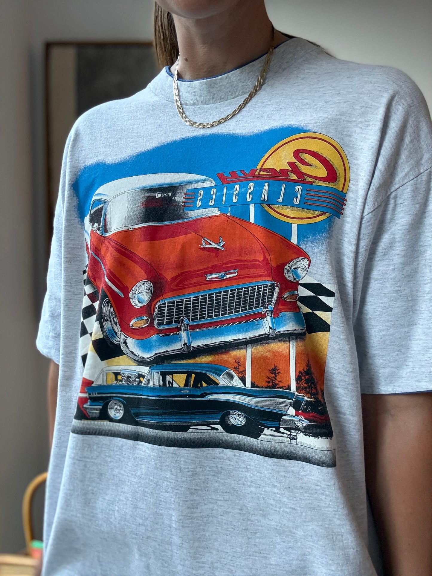 Vintage Chevy Classics Car T-Shirt - Size XL